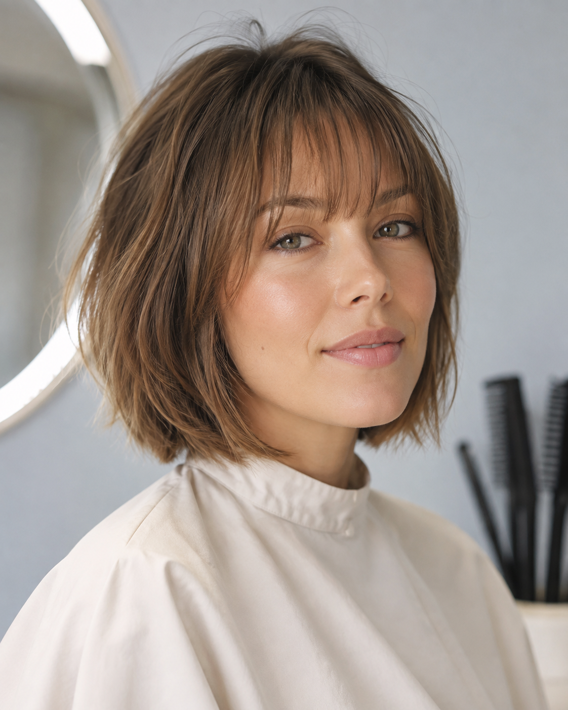 Wispy Bangs for a Round Face: A Better Choice Than Full Bangs? cover image